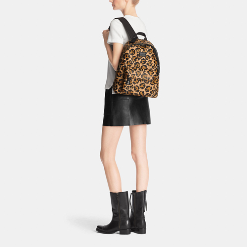 Small Campus Backpack In Wild Beast Print Leather | Women